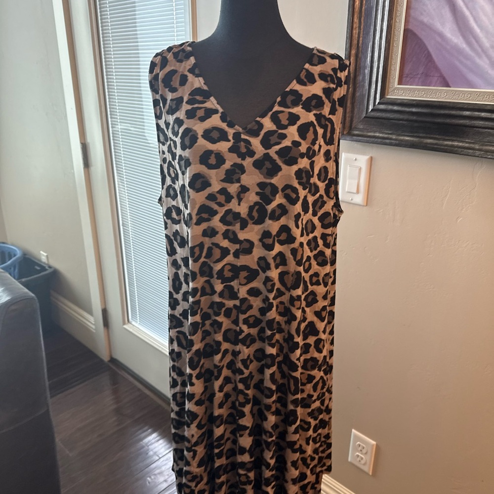 Premise Animal Print Midi Dress